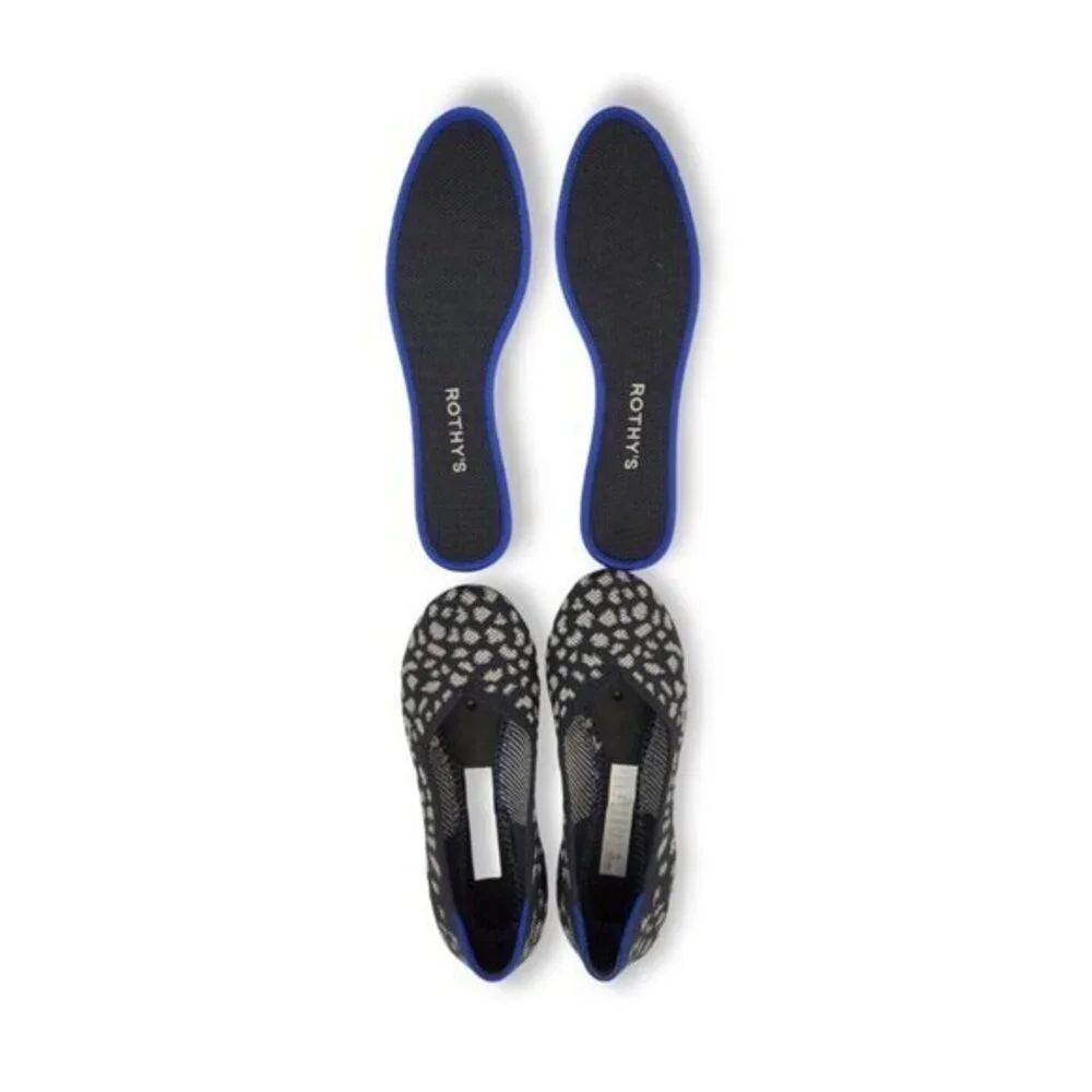 Rothy's Charcoal Kitten Flat Ballet Shoes Womens 6.5 Rare Discontinued‎